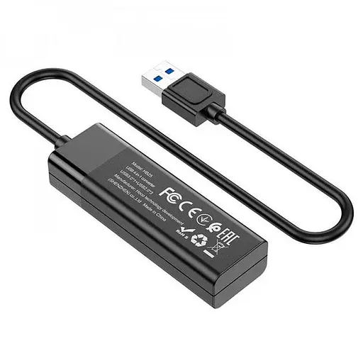 Перехідник Hoco Hub HB25 USB to USB 3.0 + USB 2.0 x 3 - фото 2