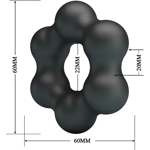 Ерекційне кільце Crazy Bull Clauzell 6 см чорне - фото 6
