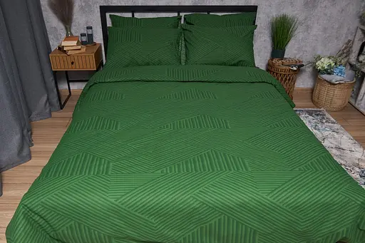 Комплект постільної білизни Moon&Star Бязь Gold Люкс Pickle King Size 220x240 наволочки 2х50х70 - фото 4