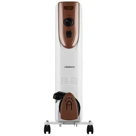 Масляный радиатор Ardesto 2.5 кВт площадь обогрева 25 кв.м напольный белый11 секций (OFH-11X1) - фото 5