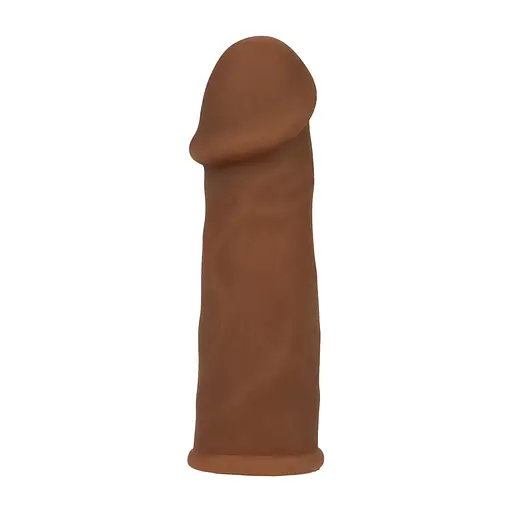 Насадка на пенис CalExotics Futurotic Penis Extender 14 см коричневый - фото 5