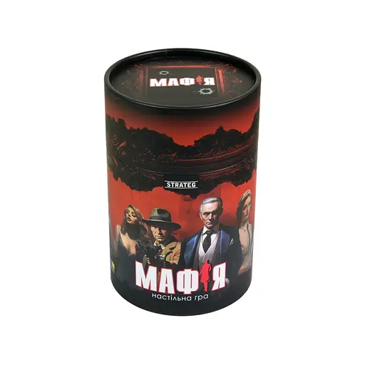 Настільна гра "Мафія" Strateg 30698 картки 24 штук, маски 12 штук - фото 1