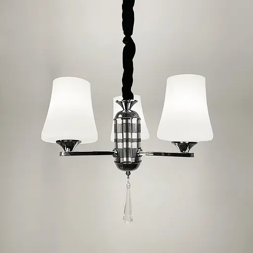 Элегантная подвесная люстра на 3 белых плафона Ст. 9993/3 | Line F - фото 6