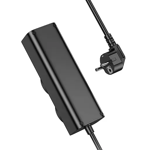 Подовжувач Hoco NS10 Wisdom 2-position PD67W (1USB-A/3C/2Socket) (2m) Black - фото 2