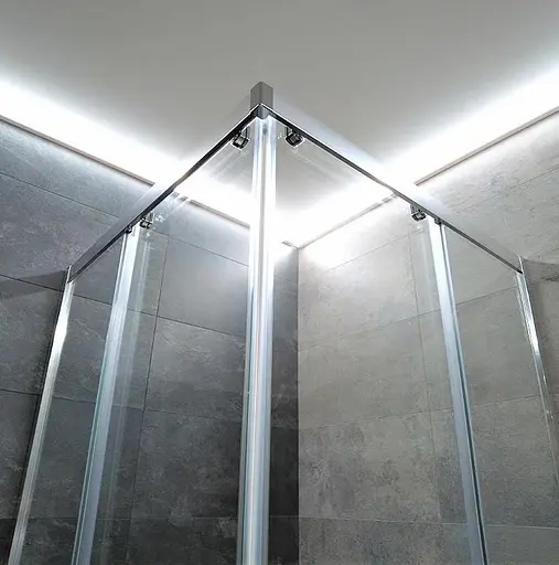 Душевая кабина Dusel A-513 100x100x190 тонированная, Хром, Универсальная, тонированная, хром, 100x100 - фото 4