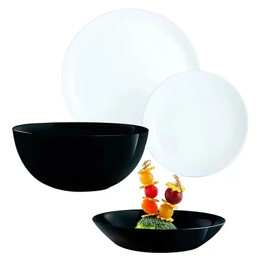 Столовый сервиз Luminarc Diwali Black & White, 19 предметов (P4360) - фото 2