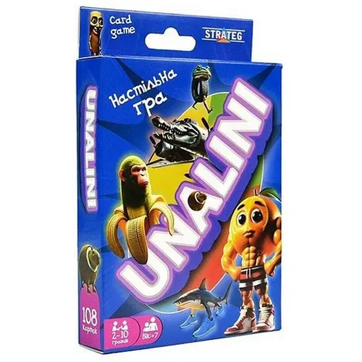 Карткова гра Strateg Уналіні 30920 108 гральних карток - фото 1