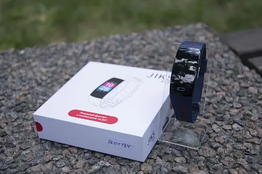 Розумний фітнес-браслет Jiks Fit з тонометром та виміром ЕКГ (Синьо-червоний) - фото 7