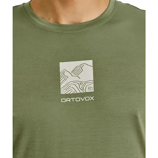 Футболка Ortovox 120 Cool Tec Abstract TS M XL Оливкова (1054-025.001.1240) - фото 5