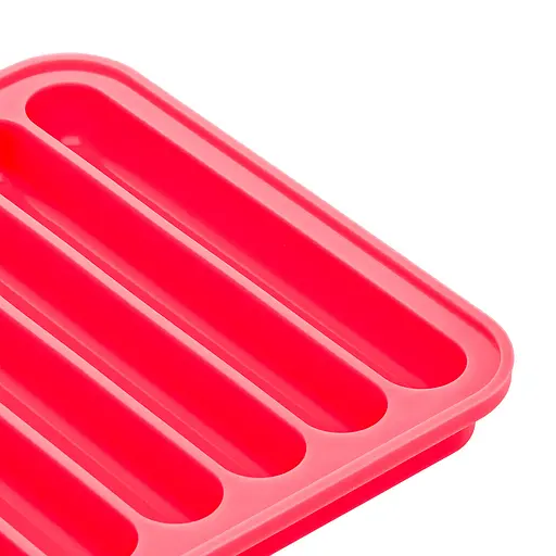 Форма силіконова для випічки хлібних паличок Гриссіні 15х11х1 см, A-plus Червоний 86256 - фото 5