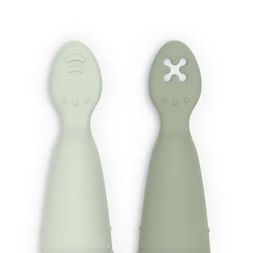 Набір силіконових ложок для прикорму Suavinex Colour Essencе 2 шт. зелений (402906) - фото 2