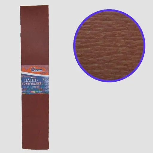 Бумага гофрированная KR55-MIX2 J.Otten 55% 20г/м2 (50см.х200см.) (4823322208376) Коричневый - фото 1