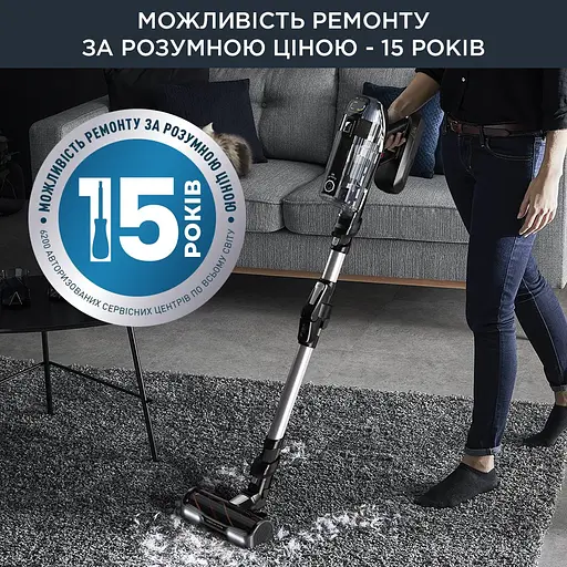 Пылесос беспроводной Rowenta X-Force Flex 14.60 Auto Animal черно-серый - фото 10