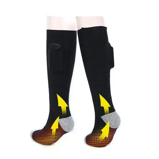 Шкарпетки з підігрівом ZBHSWZ01 з блоком 4000mAh 38-44р. (Чорний) - фото 6