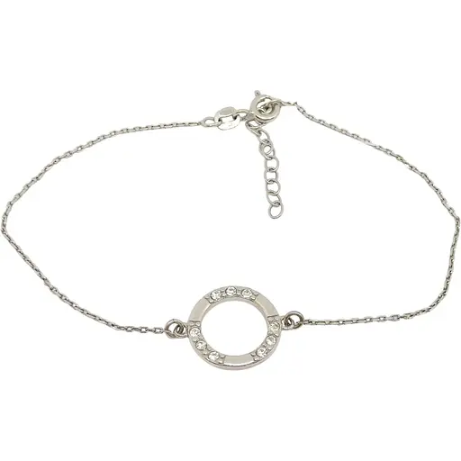 Серебряный браслет Qvaliz с фианитами. 905-SV117 18