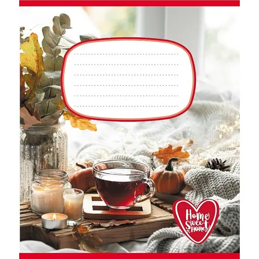 Зошит учнівський "Домашній затишок" Leader 018-540253L-3 в лінію, 18 аркушів - фото 1