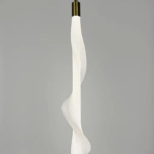 Світлодіодний світильник у латунному корпусі із білою сіткою 80 см | Арт. DE36/800 V WT | Line F - фото 3