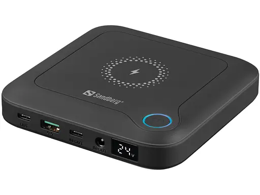 УМБ Sandberg 24000mAh 85W PD All-in1 Laptop, UPS mode, DC 12-24V/4А, USB, Type-C OUT PD