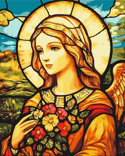 Картина за номерами на підрамнику Brushme Ангел любові та добра