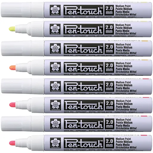 Маркер Pen-Touch флуоресцентний середній (MEDIUM) 2.0 мм Sakura - фото 1
