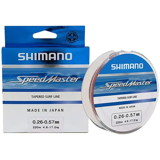 Шоклідер Shimano Speed мaster Tapered Surf Line 220 м 0.33-0.57 мм 7.20-17.0 кг