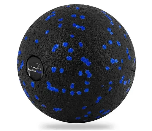 Масажний набір PowerPlay PP_4015 EPP Foam Roller Set 4in1 (2-ва роли + 2-ва м'ячі) Чорно-синій (PP_4015_Blue) - фото 5