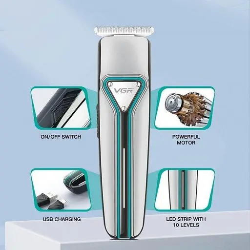Професійна бездротова машинка для стрижки волосся VGR V-008 машинка для волосся - фото 4