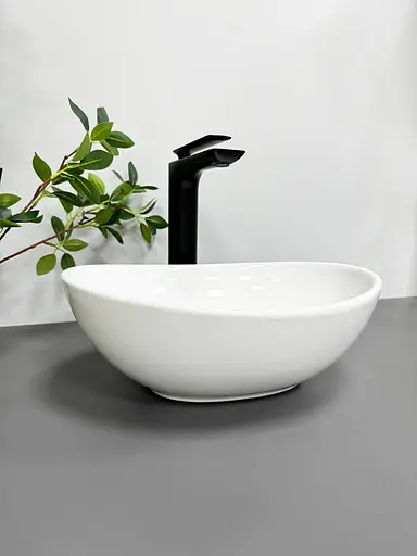 Умивальник VBI Parma S white накладний VBI-011001, Білий - фото 3