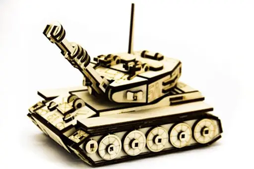 Дерев'яний конструктор Танк М-60 105 деталей - фото 3