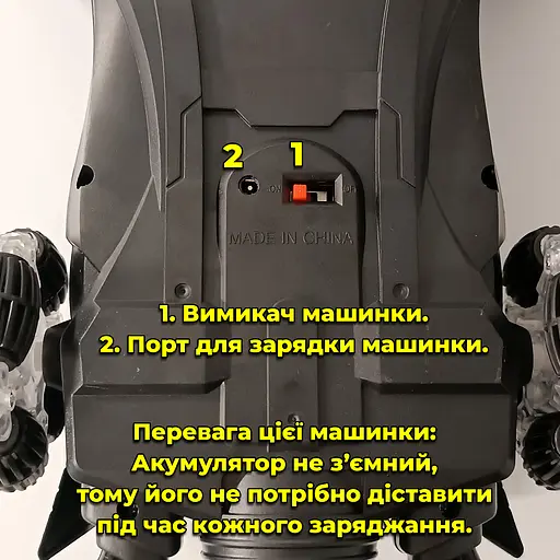 Машинка на радиоуправлении Gallop. Космический дизайн. Пускает пар. Светится - фото 8