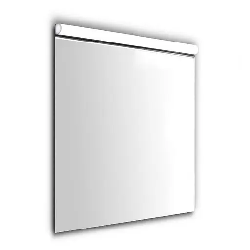 Дзеркало прямокутне 60*70см з верхньою свiтлодiодною пiдсвiткою Volle 16-08-607, Білий матовий - фото 1