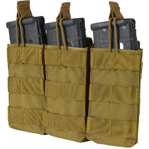 Подсумок Condor Triple M4/M16 Mag для 3-х магазинов открытый Койот (1013-1432.03.74)