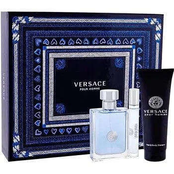 Набір Versace Pour Homme 50 мл туалетна вода 50 мл гель для душу 50 мл бальзам після гоління - фото 1