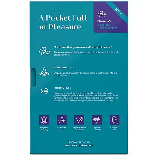 Вакуумний кліторальний стимулятор Womanizer Starlet 3 Turquoise - фото 7