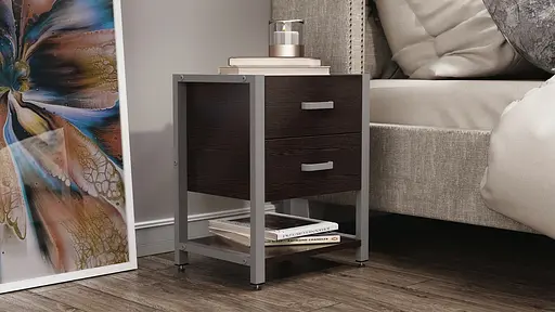 Тумба універсальна Ferrum-decor Вів'єн 2/1 50x41x40 сірий ДСП Венге 16мм (FRD-106186) - фото 7