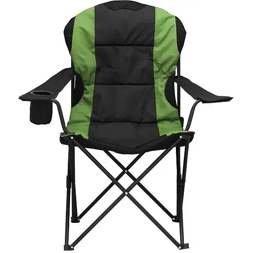 Крісло NeRest Турист NR-34 портативне чорно-зелене - фото 1