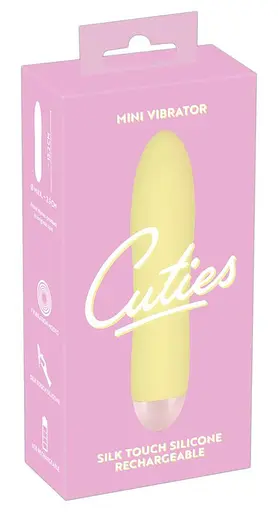 Міні вібратор Cuties Orion 13.2 см жовтий - фото 3