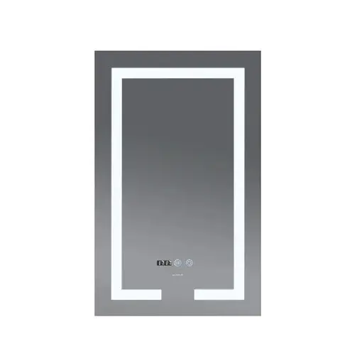 Зеркало Mixxus HARD MR06-50x80-CASE с LED Touch, Anti-fog, димером, рег. яркости, часами (MI6657) - фото 2
