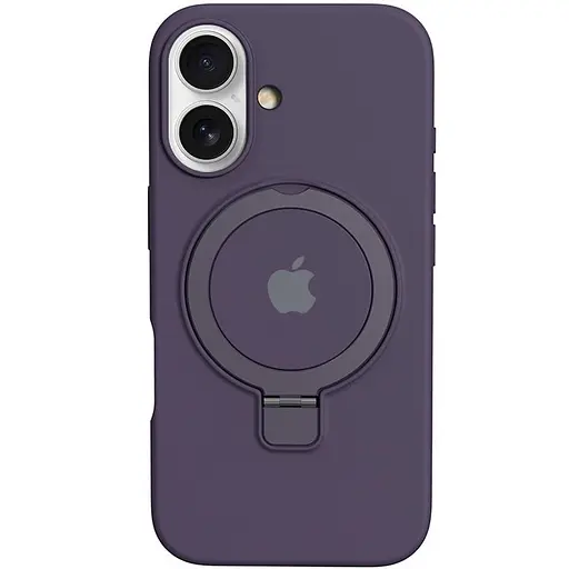 Чохол Epik Silicone Case Full Protective with Ring для Apple iPhone 16, 6.1 Purple