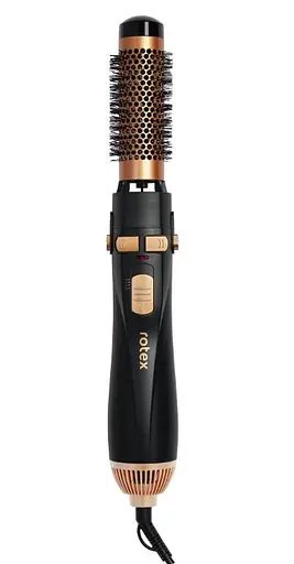 Фен щітка браш для волосся 4 в 1 Rotex RHC490-T гребінець, що обертається, стайлер з турмаліновим покриттям 1200 Вт - фото 5