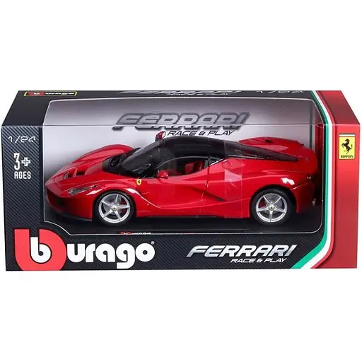 Автомодель Bburago Laferrari 1:24 Red (18-26001) [118913] - фото 7