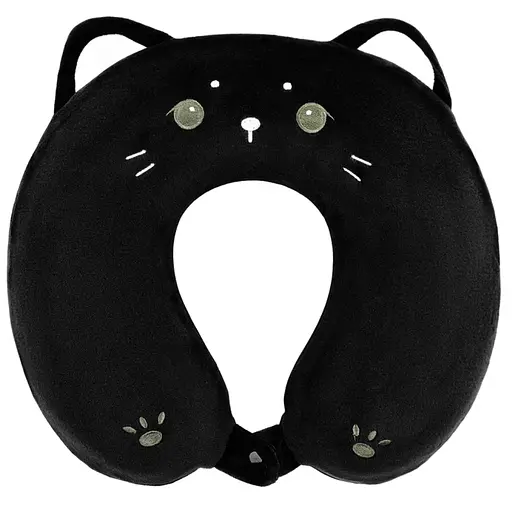 Подушка для шеи Ardesto Travel Black Cat 30х30 см черная (ART3033NEP) - фото 1