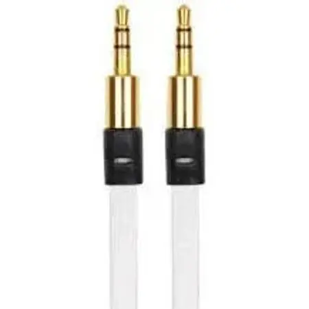 Кабель AUX Remax Audio DC3.5 папа-папа 1.0 м Gold Stereo Jack круглый White cable Cortton Box