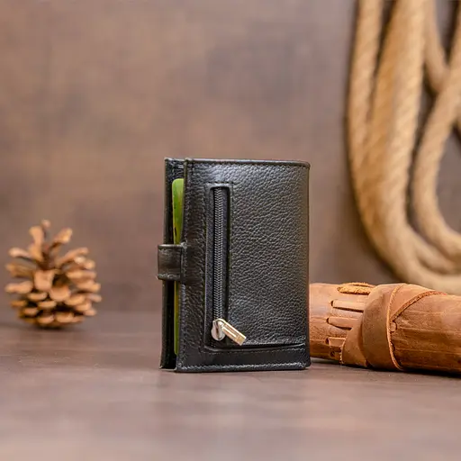 Женский кожаный кошелек-визитница ST Leather 10х8.3х1.5 см acs0015292 - фото 10