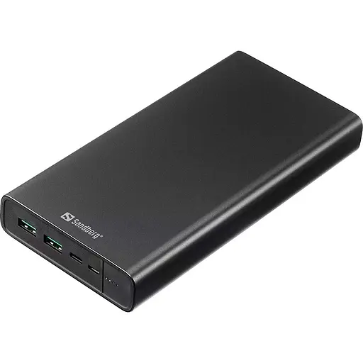 Універсальна мобільна батарея Sandberg Powerbank 38400mAh USB-C PD 100W Black (420-63) - фото 2