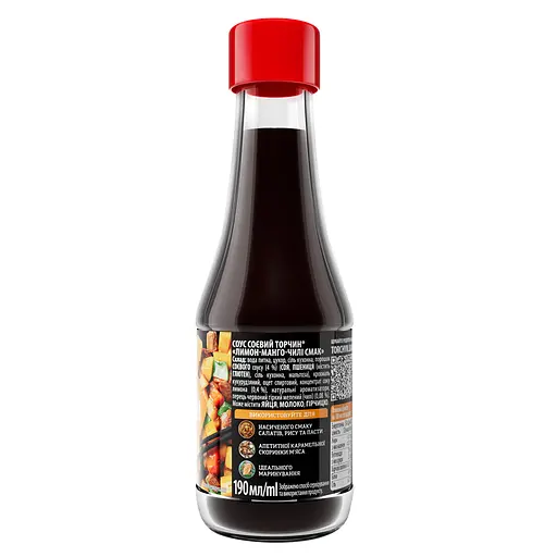 Соус соевый густой Торчин Лимон-манго-чили 190 мл  - фото 2