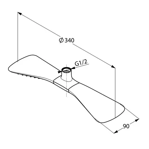Верхний душ Kludi Fizz 6757505-00 - фото 2