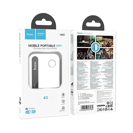 Портативний роутер - модем 3G 4G - HOCO HI41 Mobile portable Wi-Fi (Europe Asia and Africa) - фото 6