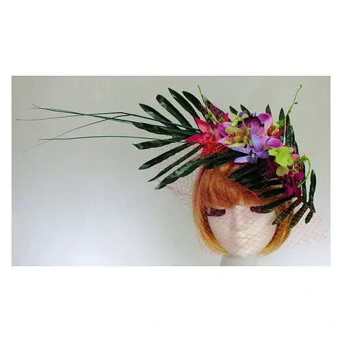 Обруч Папороть з вуаллю - фото 1