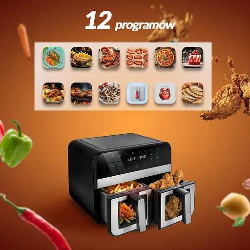 Аерофритюрниця двокамерна Lehman Taste 9 л Wi-Fi - фото 8